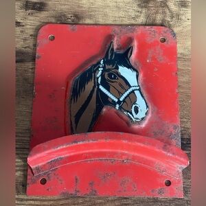 Vintage Bridal  Reign holder, Metal Equine Horse Grooming Mane Tail Tack Holder